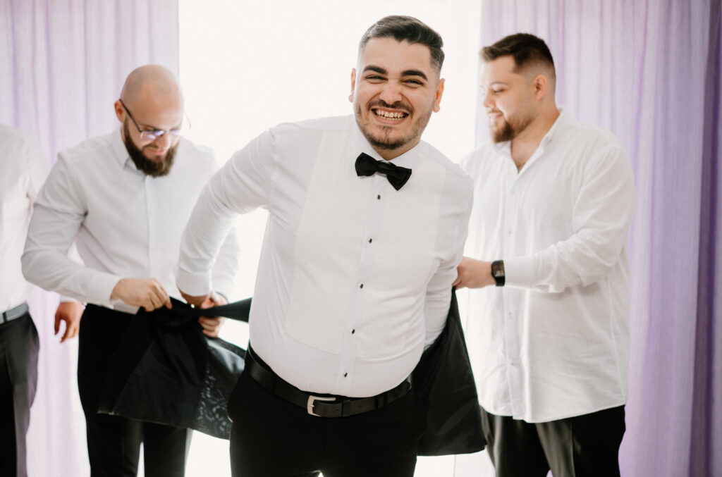 Lucian Crestez fotografii cu rochia de mireasa