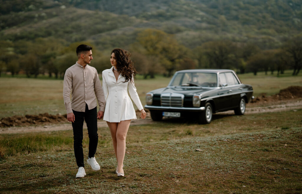 Lucian Crestez la save the date cu mercedes si miri