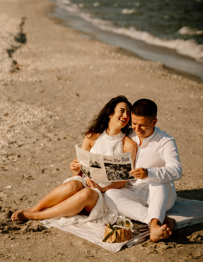 Sedinta save the date cu Lucian Crestez si mirii la corbu