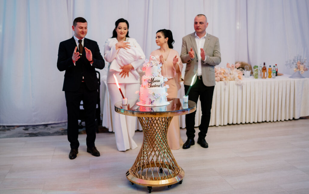 Tort de botez cu Lucian Crestez si parintii