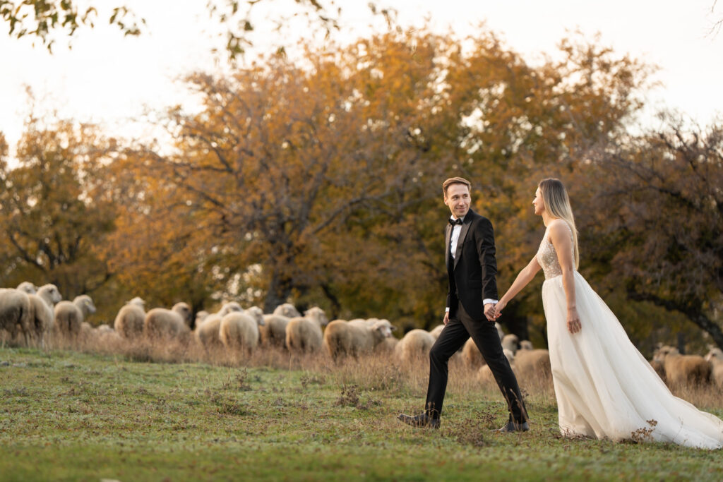 Trash the dress cu miri si oi cu Lucian Crestez